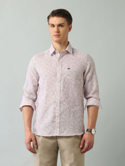 Arrow Sports - Floral Pink Full Sleeves Collar Neck Shirt