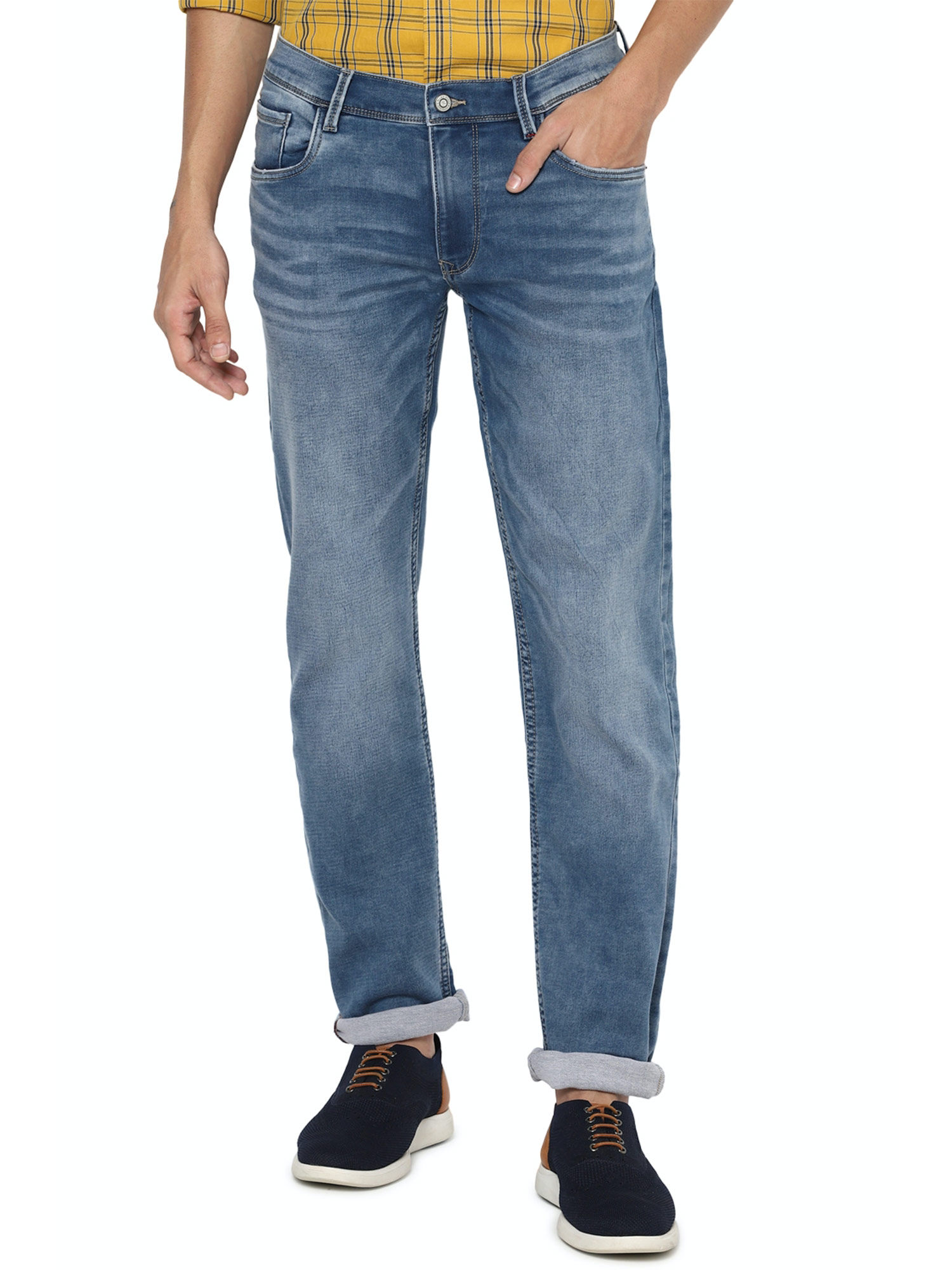 Buy Allen Solly Blue Jeans Online 