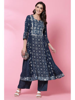 Biba - Indigo Flared Kurta