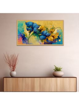 Dekorstation - Floral Illustration Floating Canvas Wall Painting