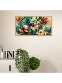 Dekorstation - Floral Art Print Floating Canvas Wall Painting