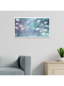 Dekorstation - Magnolia Flowers Illustration Floating Canvas Wall Painting