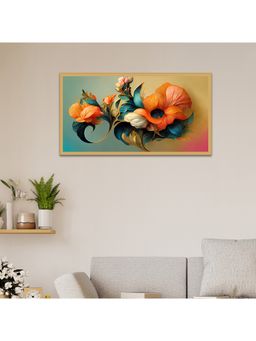 Dekorstation - Flowers Art Design Floating Canvas Wall Painting