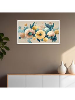 Dekorstation - Elegant Flowers Branches Floating Canvas Wall Painting