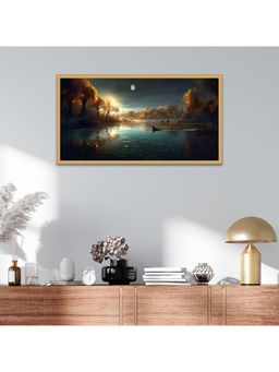 Dekorstation - Forest Lake Plants Vintage Canvas Wall Painting