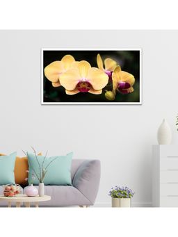 Dekorstation - Blooming Orchid Flower Floating Canvas Wall Painting