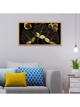 Dekorstation - Modern Art Leaves Floating Canvas Wall Painting
