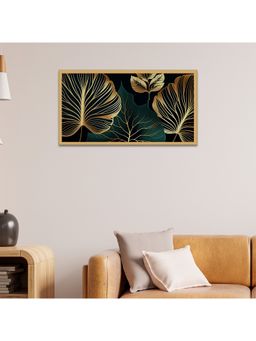 Dekorstation - Botanical Leaves Floating Modern Art Print Canvas Wall Painting