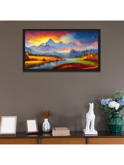 Dekorstation - Autumn Mountains Nature Canvas Wall Painting
