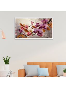 Dekorstation - Orchid Flowers Floating Big Canvas Wall Painting
