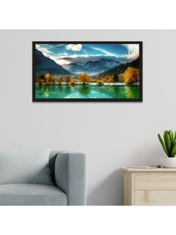 Dekorstation - Beautiful Sunrise Mountain Peak Nature Landscapes Wall Painting