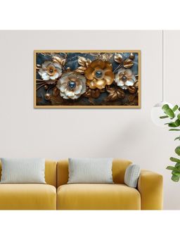 Dekorstation - 3D Elegant Floral Canvas Wall Painting