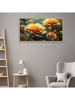 Dekorstation - 3D Elegant Floral Canvas Wall Painting