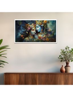 Dekorstation - Beautiful Wall Art Radha Krishna Religious Canvas Wall Painting