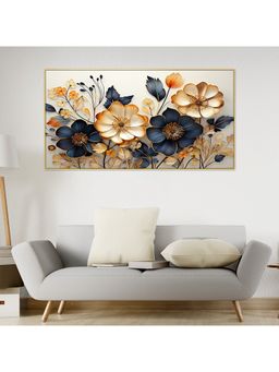 Dekorstation - Beautiful Floral Printed Flowers Canvas Wall Painting