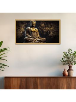 Dekorstation - Peaceful Meditating Buddha Canvas Wall Painting