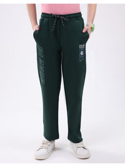 Monte Carlo - Boys Green Regular Fit Lower Trackpant