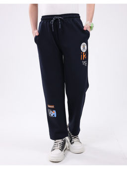 Monte Carlo - Boys Navy Blue Regular Fit Lower Trackpant