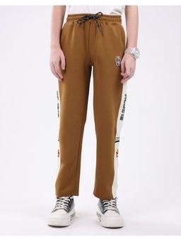 Monte Carlo - Boys Khaki Regular Fit Lower Trackpant