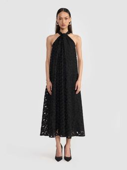 Perona - Women Alexandra Black Midi Dress