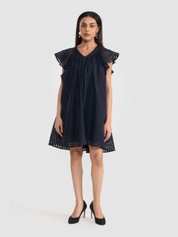 Perona - Women Navy Blue Alba Mini Dress
