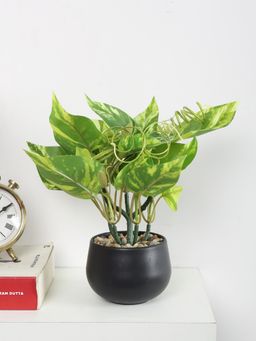 ARICK DECOR - Artificial Money Bonsai Plant with Pot