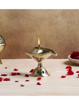 Amaya Decors - Lamp Shape Brass Akhand Dia