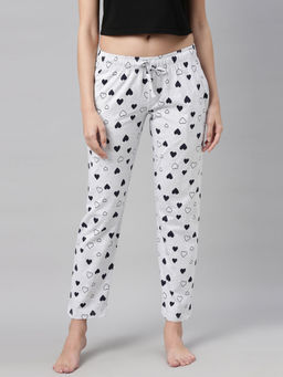 3PIN - All Over Heart Printed Lounge Pant