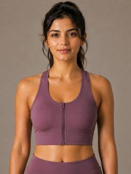 Shop The Edit - Lavender Padded Wire free Sports Bra for Women
