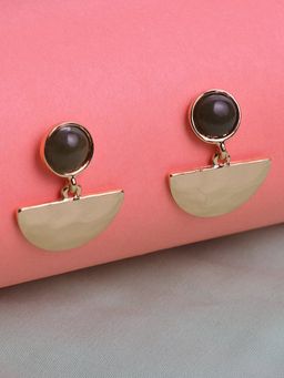 Lilly & Sparkle - Gold-Toned Contemporary Drop Earrings