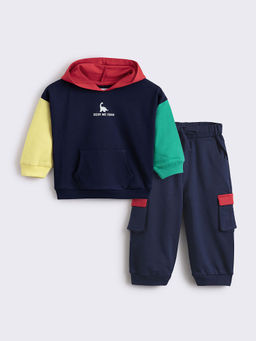 Hopscotch - 2-Piece Pure Cotton Color-Blocked Co-Ord Set