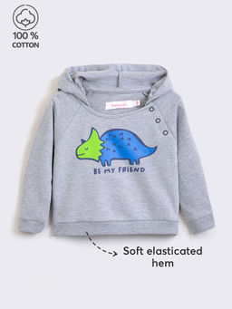 Hopscotch - Pure Cotton Animal Print Terry Sweatshirt