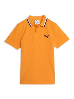 Puma - Essentials Pre-School Kids' Tipping Orange Polo T-shirt