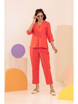 Autumnlane - Sahiba Apricot Co-Ord (Set of 2)