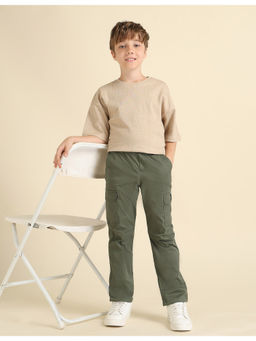 U.S. POLO ASSN. - Green Regular Fit Solid Cargo