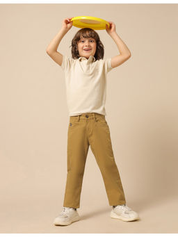 U.S. POLO ASSN. - Yellow Slim Fit Twill Trouser