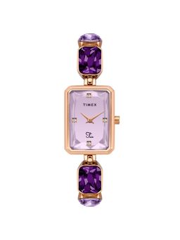 Timex - Fria Women Lavender Rectangular Analog Watch - TWEL16901