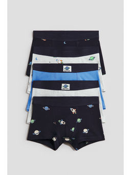 H&M - Boys Multi-Color 5-Pack Cotton Trunks