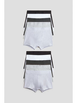 H&M - Boys Multi-Color 10-Pack Cotton Trunks