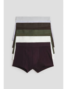 H&M - Boys Multi-Color 5-Pack Cotton Trunks
