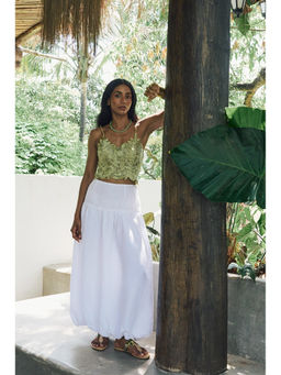 Essgee - White Ravello Maxi Skirt
