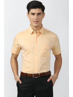 Peter England - Men Beige Slim Fit Formal Shirt