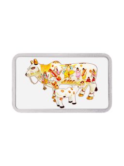Kundan - 20 gm (999.9) Kamdhenu Cow Silver Colour Bar