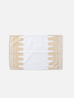 Fabindia - White Cotton Hand Towel (M)
