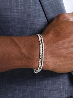 Peora - Silver Plated Openable Fancy Bracelet Fashion Jewellery for Women (Pack of 2)