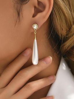 Peora - Gold Plated Pearl Studded Fancy Earrings Fashion Jewellery for Women