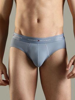 Tommy Hilfiger - Blue Solid Mid Rise Brief