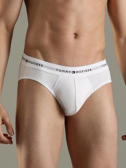 Tommy Hilfiger - Multi-Color Solid Mid Rise Brief (Pack of 3)