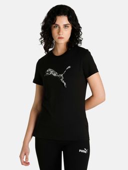 Puma - Power Safari Graphic Womens Black T-shirt