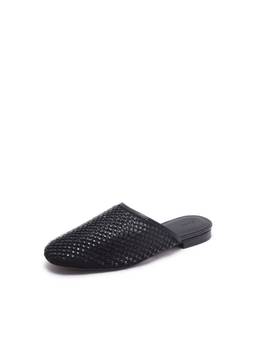 RAREISM - Aira Women Black Textured Mesh Mules